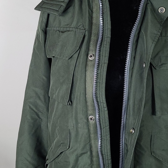 ABERCROMBIE & FITCH Utility Jacket Green Zip Up Size XS - Picture 5 of 7